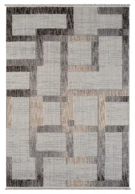 Obrázek produktu pro MY-RUG Koberec Kavya, 290x200, Šedý, 3D design, Koberec do obývacího pokoje, Vysoký design, Obdélníkový tvar