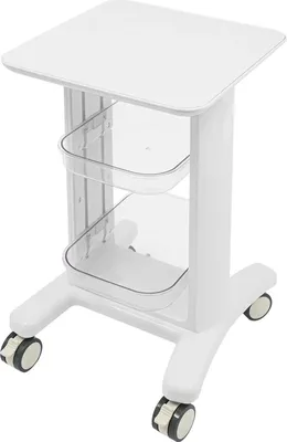 Produktbild von Salon-/Friseurwagen - Rollbarer Aufbewahrungswagen - 3 Ebenen - ABS - 45×41,9×74,1 cm - Traglast 50 kg - Weiß