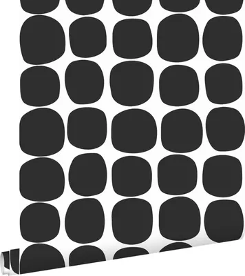 Produktbild von ESTAhome Tapete grafisches Motiv Schwarz-Weiß 53 cm x 10.05 m