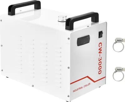 Produktbild von SucceBuy Industrieller Wasserkühler CW-3000, Kühlsystem mit 9-Liter-Tank und 10 L/min Durchfluss, Gerät mit leistungsstarkem Lüfter für Lasergravur- und Schneidemaschinen