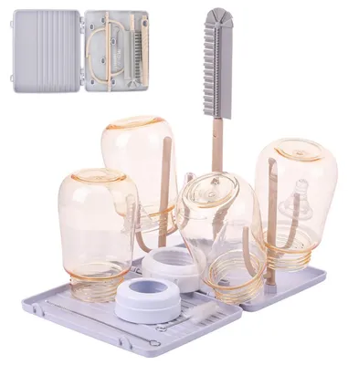 Imagen del producto de Set de viaje con cepillos de silicona y caja de almacenamiento para comodidad