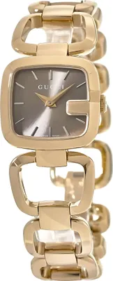Obrázok produktu pre Gucci G – dámske hodinky Gucci z nehrdzavejúcej ocele v zlatej farbe, značkové hodinky