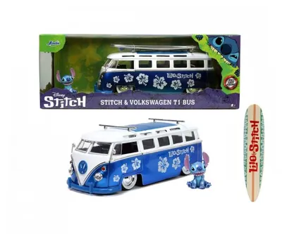 Produktbild von Jada Toys Stitch Van, Fahrzeug, Lilo & Stitch, 8 Jahr(e), Blau, Weiß
