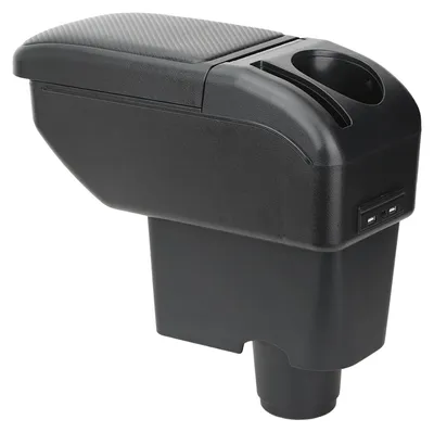 Zdjęcie produktu dla Omgoods - Organizer podłokietnika do samochodu Volkswagen UP (2011-2023) z podwójnym schowkiem