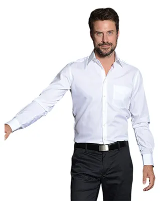 Imagen del producto de CG Workwear - Camisa "Navelli" para hombre, modelo LT2023 (41,5 cm), color blanco
