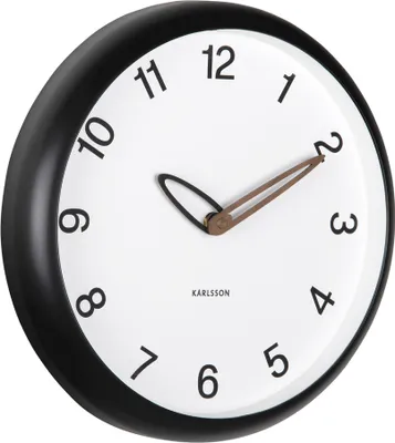 Produktbild von Karlsson - Wanduhr Bella - Schwarz
