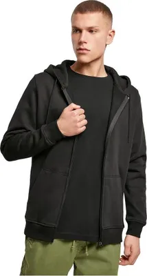 Productafbeelding van "Build Your Brand" zware hooded sweater met rits