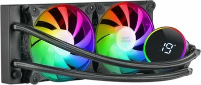 Zdjęcie produktu dla Mars Gaming ML-LCD240, Zestaw do chłodzenia płynami, 12 cm, Czarny