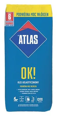 Produktbild von ATLAS OK! – Elastifizierter Fliesenkleber mit Doppelfaser-Technologie