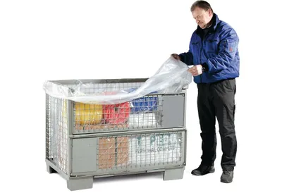 Produktbild von Seitenfaltensack HD-PE naturtrüb 25 µm B1300+950xL1850mm