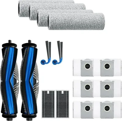 Produktbild von Mobilly Set von Bürsten, Filtern, Mopps und Beuteln für Ecovacs Deebot X9 Pro Omni, 14 Stück