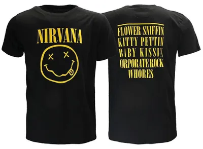 Zdjęcie produktu dla Koszulka Nirvana Flower Sniffin – oficjalny gadżet – rozmiar XXL