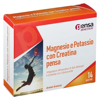 Immagine prodotto di Magnesio E Potassio Con Creatina Arancia Pensa 14 Bustine