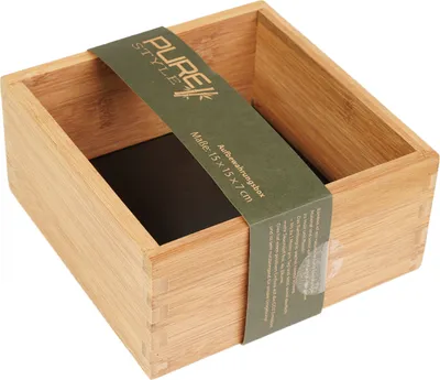 Image de Pure Style Bambus Aufbewahrungsbox 15x15x7cm