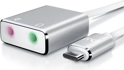Produktbild von Primewire Externe Soundkarte USB C, USB Typ C auf Klinke 3,5mm, Kopfhörer Adapter, Audio zu USB Adapter, DAC, kompatibel mit Samsung, Huawei UVM.