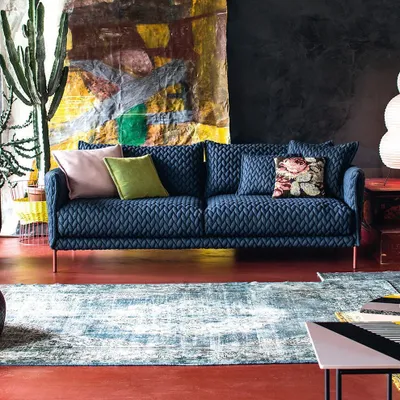 Produktbild von Sofa 3 Sitzer Couch Wohnlandschaft Garnitur Design Modern Sofa Sitz Stoff