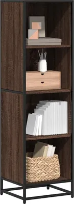 Immagine prodotto di Maison Exclusive - Libreria effetto rovere marrone 40x35x139 cm Materiale ligneo