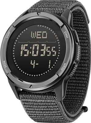 Produktbild von Militär Uhr Herren Digitaluhr: Kompass, Schrittzähler ohne App und Handy, Kalorienzähler, Outdoor Tactical Watch, 5 ATM Wasserdicht, Stoppuhr, Sport