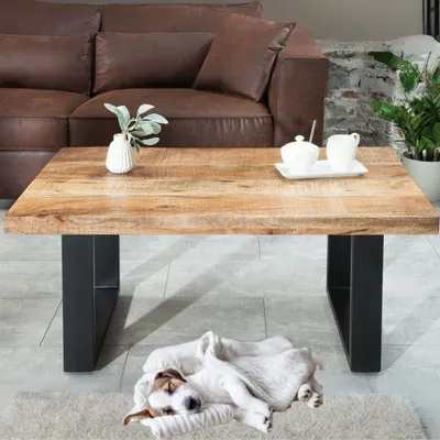 Produktbild von Massiver Couchtisch ARTE 100cm natural Mango-Holz