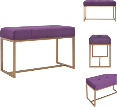Immagine prodotto di vidaXL Panca 80 cm in velluto viola - Panche per cassapanca e corridoio
