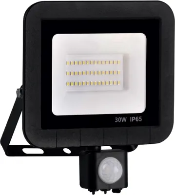 Obrázek produktu pro LED reflektor SMD 30W PIR senzor 6500K 120° IP65 černý 304971 Polux