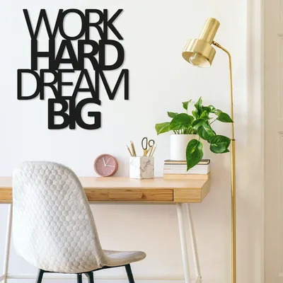 Produktbild von Wallity, Work- TNL1105, Schwarz, Sonstige Wohndekorationen, 65 x 70 cm, 100% Metall (Dicke: 1