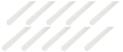 Zdjęcie produktu dla Alberts 10 x profil kątowy, PVC, biały, 25 x 25 x 1,8 mm, długość 2 m