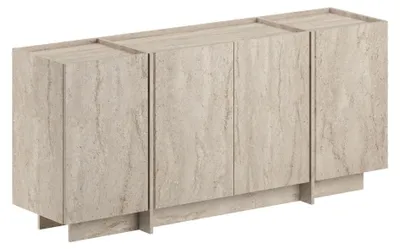Produktbild von Anrichte aus Holz "Dorma" - 180 x 45 x 80 cm - Travertin