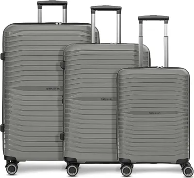 Produktbild von Stratic Shine 4 Rollen Kofferset 3-teilig mit Dehnfalte