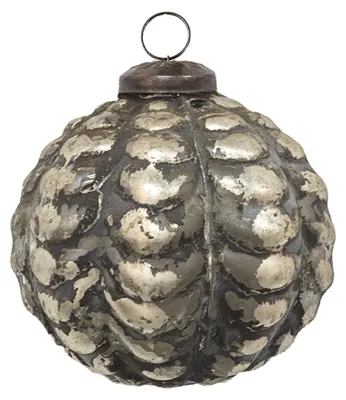 Zdjęcie produktu dla Clayre & Eef bombka świąteczna Ø 6 cm brązowe szkło