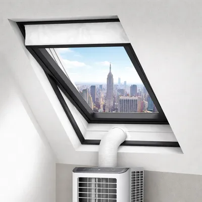 Produktbild von Fensterabdichtung für Mobile Klimageräte Klimaanlage Schwingfenster Dachfenster, Größe:2 x 190 cm