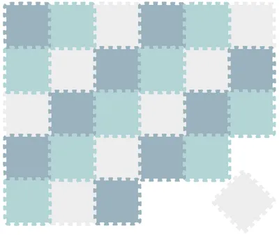 Produktbild von 27 Teile Spielmatte Baby Puzzlematte 30x30 Krabbelmatte Bodenmatte Kinderzimmer