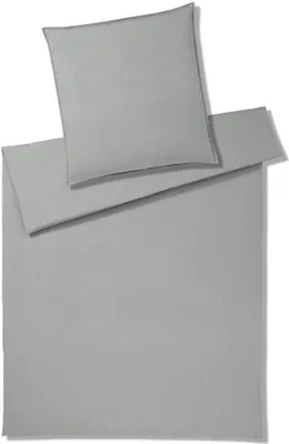 Produktbild von elegante Washed Baumwolle-Bettwäsche-Garnitur Crisp Farbe Stone Größe 135x200+40x80cm