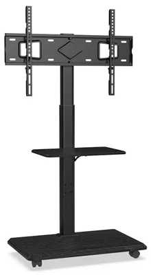 Productafbeelding van Delphos mobiele TV-standaard met opbergruimte, geschikt voor TV ca. 32-70 inch / 45 kg
