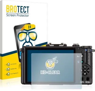 Produktbild von 2x Für Pentax Q Schutzfolie BROTECT Displayschutz Display Schutz Folie Klar Transparent