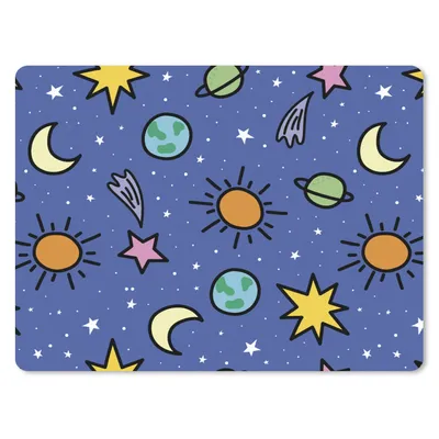 Produktbild von MuchoWow® Mauspad Mousepad Planeten - Sterne - Design 40x30 cm - Mousepads - Maus Mat - Pad - Mausunterlage - Anti Rutsch