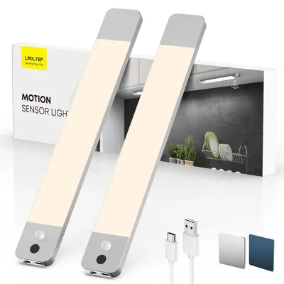 LED-Schrankleuchte mit Sensor, 25 cm, 4000K, 2 Stück