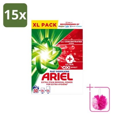 Produktbild von 15 x Ariel Oxi Vollwaschmittel - 2,8 kg - Sparpackung - 15 Stücke