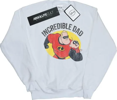 Produktbild von Disney - "The Incredibles Incredible Dad" Sweatshirt für Herren BI42875 (3XL) (Weiß)