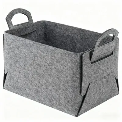 Productafbeelding van Opvouwbare opbergmand van vilt, 40 x 30 x 24 cm (28,8 l)