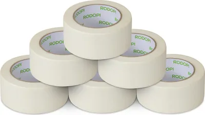 Produktbild von Rodopi Malerkrepp Zum Abkleben bei Renovierungs- und Malrarbeiten 50mm x 50m 6 Rollen