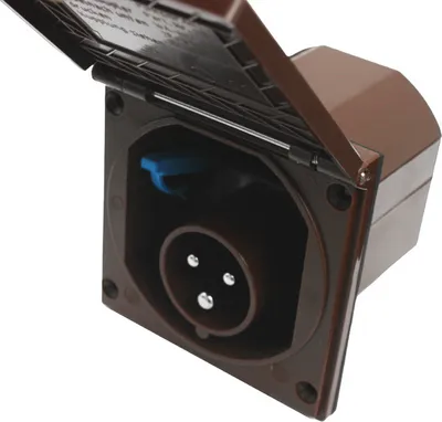 Image de Prise extérieure CEE Prise à encastrer IP44 caravane camping-car 220V - 240V marron foncé