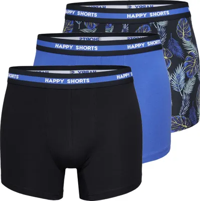 Immagine prodotto di Happy Shorts Herren Boxer, 3er Pack - Maglia retrò, Logobund Hawaii S
