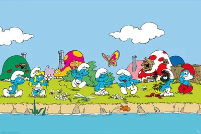 Produktbild von Poster The Smurfs Group 91.5x61cm
