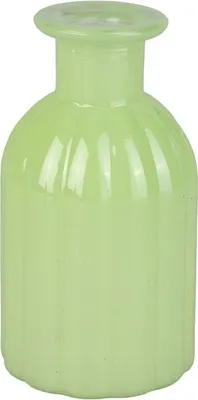 Produktbild von Vase in Flaschenform - mit Längsrillen - ca. 7,5 x 14 cm - 1 Stück