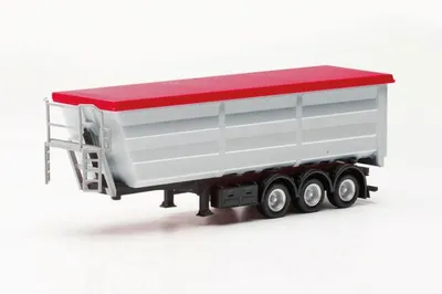 Produktbild von Herpa 077057-002 - 1/87 Stahlmuldenauflieger, silber - Neu