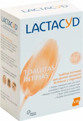 Obrázok produktu pre Lactacyd intímne obrúsky 10 kusov