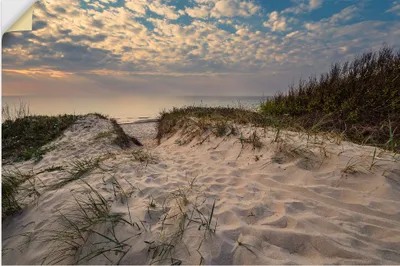 Produktbild von ARTland Wandbild, selbstklebend Strand an Küste der Ostsee Graal Müritz Größe: 120x80 cm