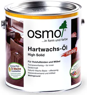 Produktbild von 0,75L Osmo Hartwachsöl Hartwachs Öl farbig 3092 gold High Solid Korköl