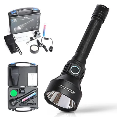 Produktbild von T32 Taschenlampe, 3.200 Lumen, 1.150 Meter Reichweite, Hochleistungs-LED, Wasserdicht & Robust für Outdoor- und Professionellen Einsatz